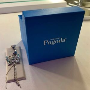 Pagoda belly button ring
